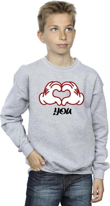 Produktbild Disney Mickey Mouse Love You Hands Sweatshirt Jungen (152, 158)