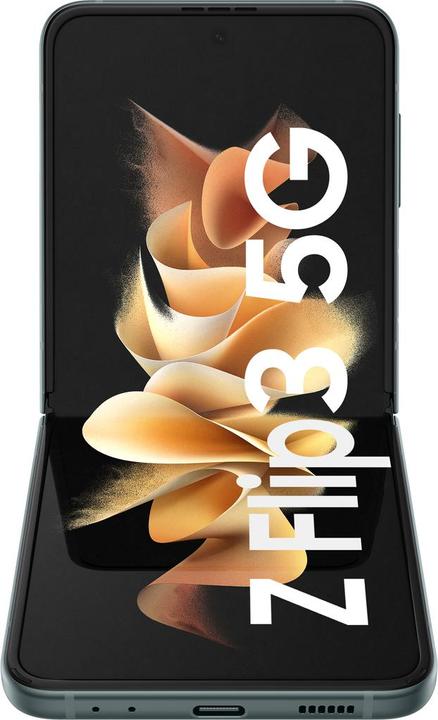 Actual product image Samsung Galaxy Z Flip3 5G EU (128 GB, Green, 6.70", SIM + eSIM, 12 Mpx, 5G)