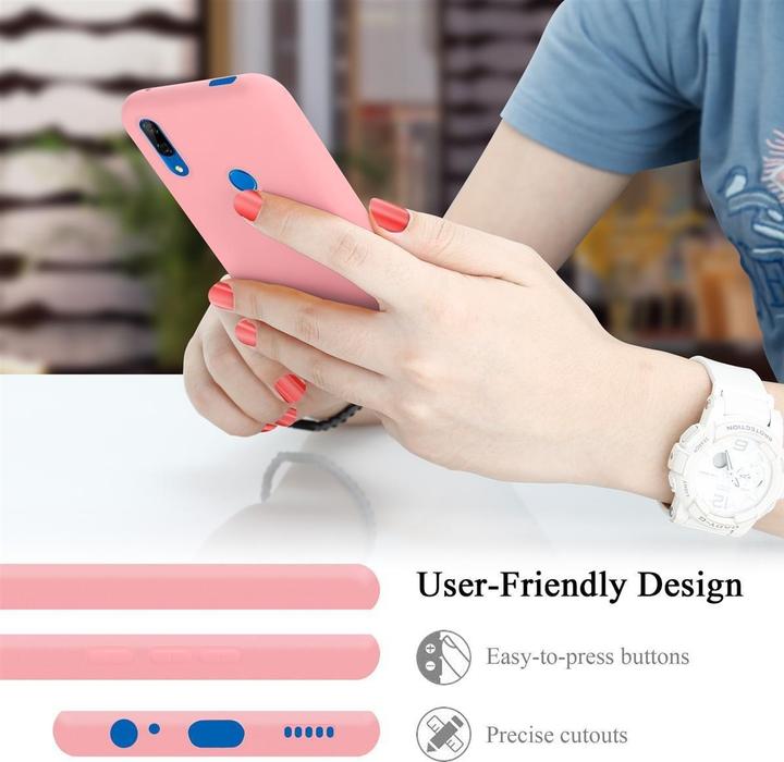 Actual product image Cadorabo TPU Liquid Silicone Case Cover (Huawei P Smart+ (2019))