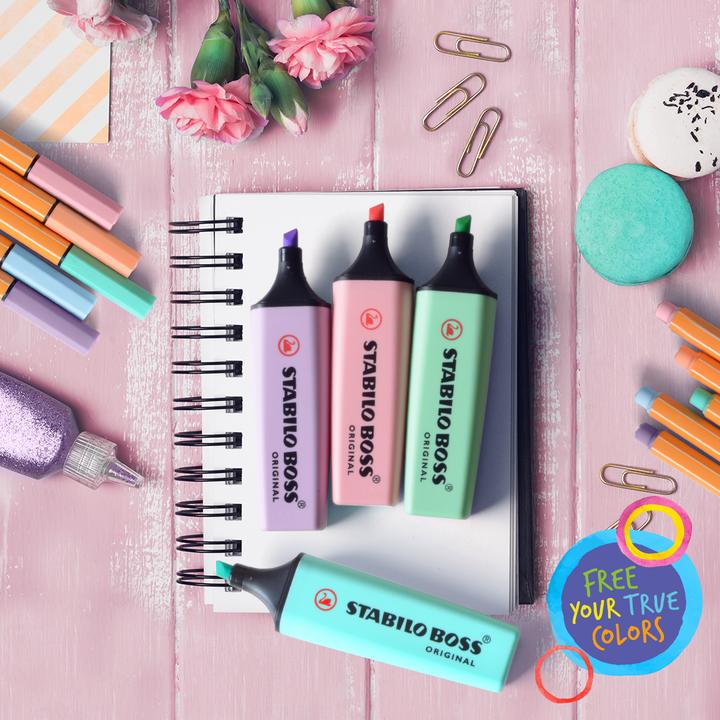 Actual product image STABILO Highlighter BOSS ORIGINAL Pastel, 45 pcs. display (Assorted, 5 mm, 45 x)
