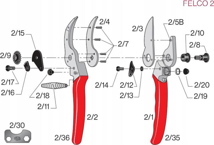 Actual product image Felco Replacement spring