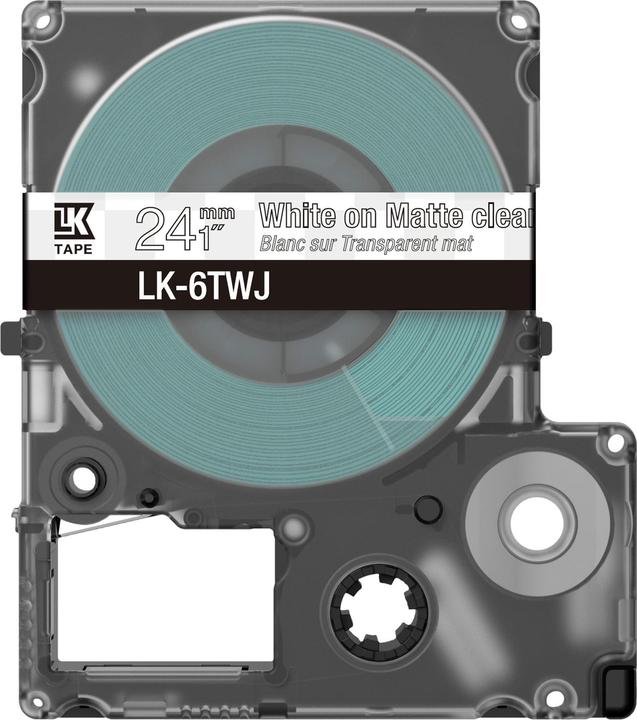 Produktbild Epson Matte Clear/White 24mm LK-6TWJ (2.40 cm, Transparent)
