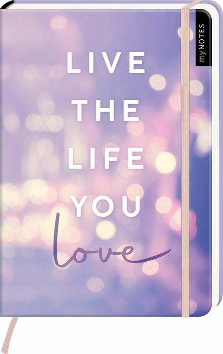 Image du produit Carnet de notes A5 dotted myNOTES Live the life (A5, Quadrillé)