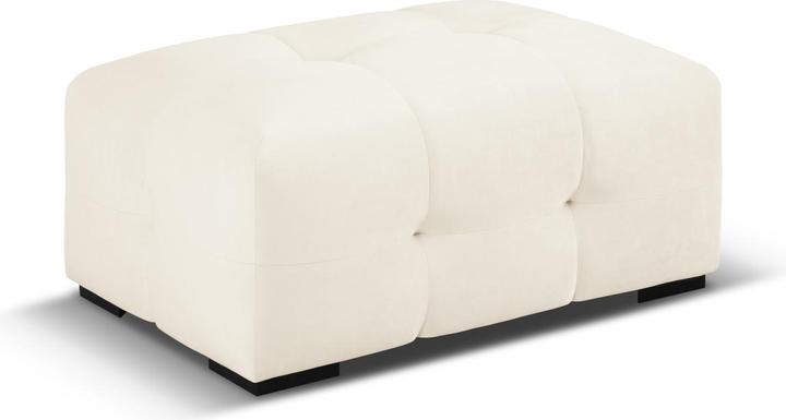 Actual product image Micadoni Velvet Pouf, "Kendal", 1 Seat, 104x72x45Made in Europe (Cushioned stools)