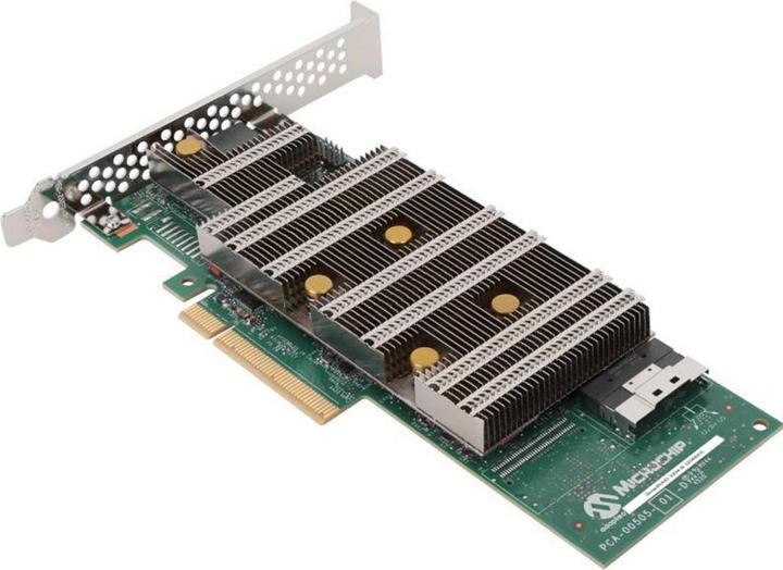 Actual product image Microchip Technology SmartRAID 3254-8i, SAS-4, Serial ATA III, PCI Express x8, 24 Gbit/s, 4096 MB, D