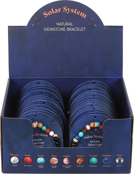 Actual product image Something Different Gemstone Solar System Bracelet (Pack of 30) (100% synthetic material)