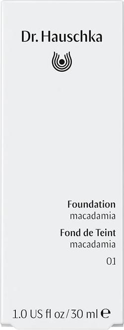 Nutritional values and ingredients Dr. Hauschka Foundation 01 macadamia 30 ml (01 Macadamia)