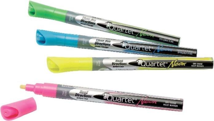 Produktbild Nobo Whiteboardmarker Neon rund med 4 stk. ass. farver (Mehrfarbig, 4 x)