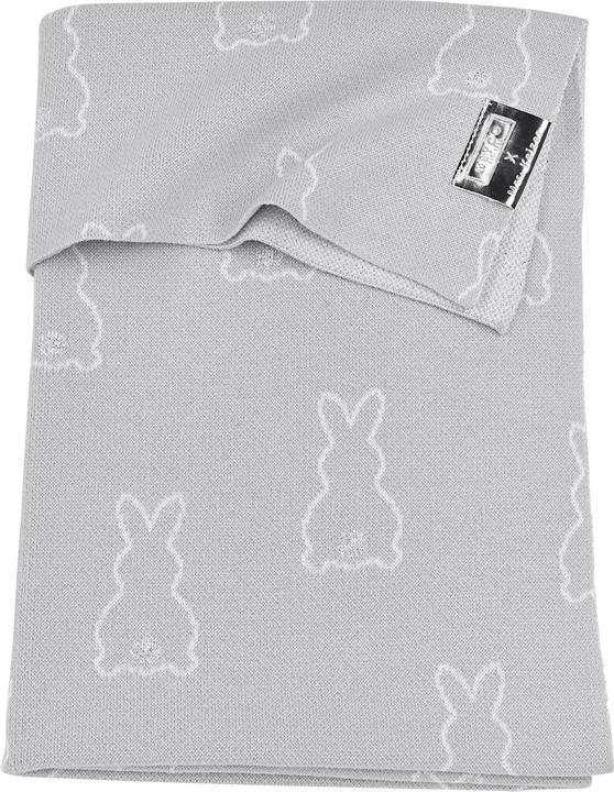Image du produit Meyco X MmeKeizer Couverture bébé Rabbit silver 75x100 cm