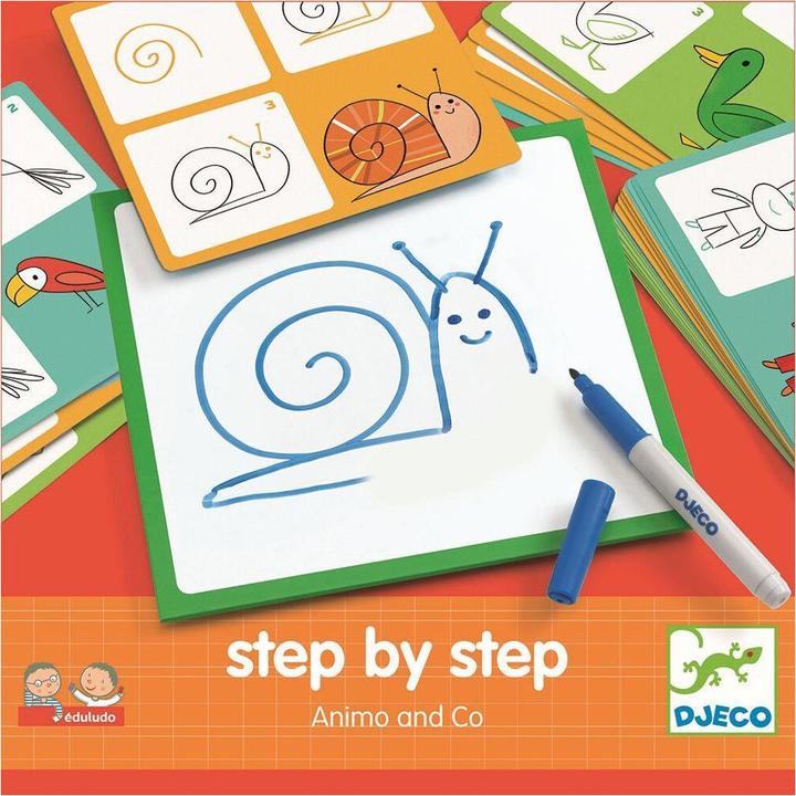 Produktbild Djeco Step by step Animals and Co (Deutsch, Französisch, Italienisch, Englisch)
