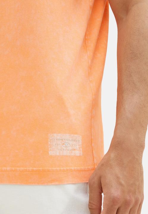 Actual product image Tom Tailor T-Shirt Kurzarmshirt mit Henley-Ausschnitt und ausgewaschener Optik (3XL)