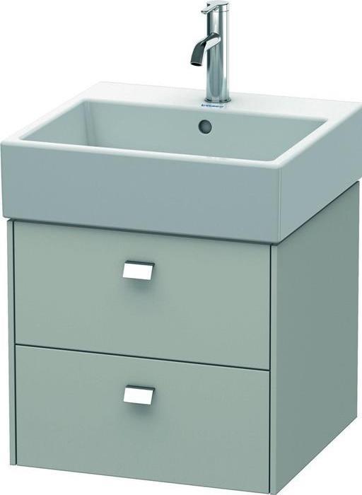 Produktbild Duravit Waschtischunterbau BRIOSO Griffe chr 442x484x459mm betongrau matt (48.5 x 44 x 46 cm)