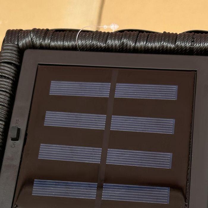 Produktbild Swisshandel24 Solarleuchte, Rattan Solarlampe, Wasserdichte Wegleuchte mit Lichtsensor, Automatische LED Gartenlam (15 lm, IP44)