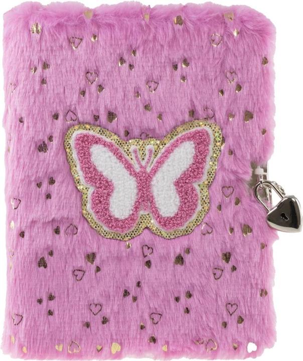 Tinka Magic Tinka - Plush Diary with Lock - Pink Butterfly (8-802166)