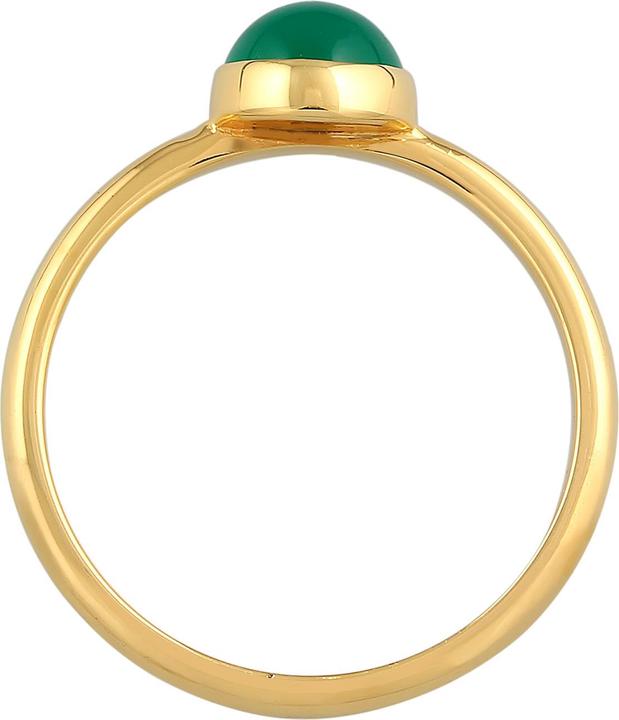 Immagine prodotto Elli Anello PREMIUM agata pietra preziosa solitario argento 925 rodiato (56, 925 Argento)