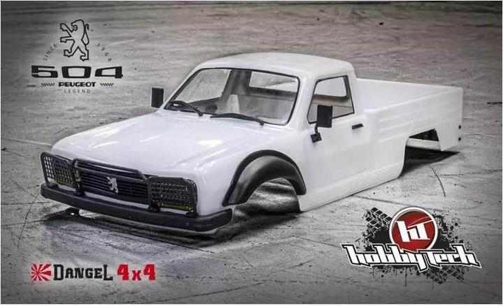 Actual product image Hobbytech Body Peugeot 504 Pick-Up unpainted, 1:10