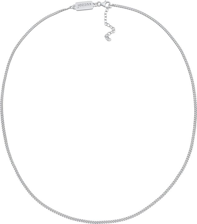 Produktbild Kuzzoi Halskette Herren Panzerkette Basic Fein 925 Silber (925er Sterling Silber, 50 - 55 cm)