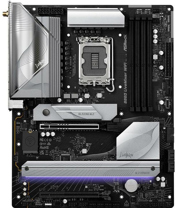 AsRock B860 LiveMixer WiFi DDR5 Intel S retail (LGA 1851, Intel B860, ATX)