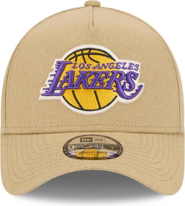 Produktbild New Era A-Frame Trucker Leinen Cap Los Angeles Lakers beige (One Size)