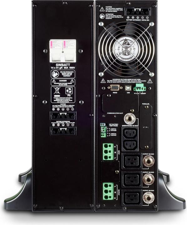 Actual product image Riello Sentinel Dual Dual Conversion (online) 4000 VA 3600 W 3 socket(s) AC (4000 VA, 3600 W, Online double converter UPS)