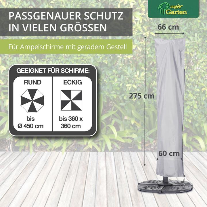 Produktbild Mehr Garten Protect Schutzhülle für Ampelschirm Gestell gerade