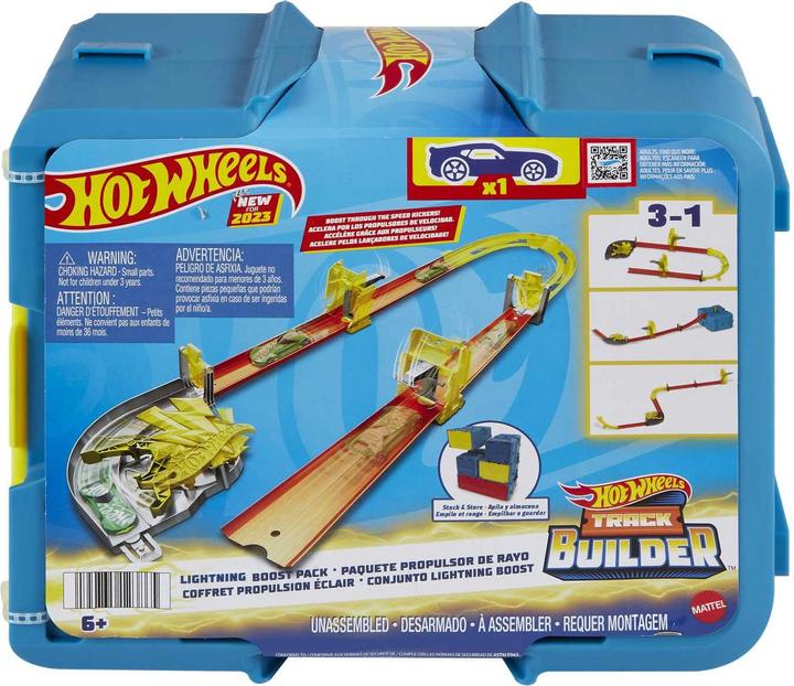 Actual product image Hot Wheels Track Builder Lightning Boost Pack