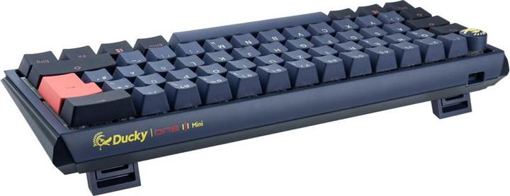 Actual product image Ducky One 3 Cosmic Blue Mini Gaming Keyboard, RGB LED - MX-Speed-Silver (DE, Cable)