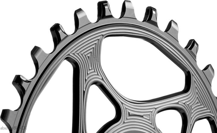 Immagine prodotto AbsoluteBLACK aBLACK MTB OVALE Cannondale Hollowgram montaggio diretto ingranaggio N/W NERO NERO (34)
