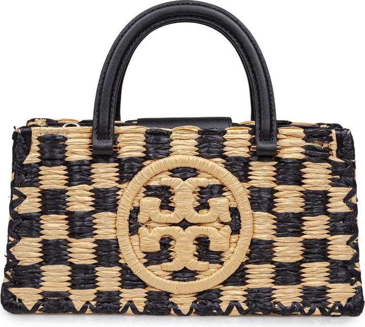 Actual product image Tory Burch ella east-west crocheted handbag