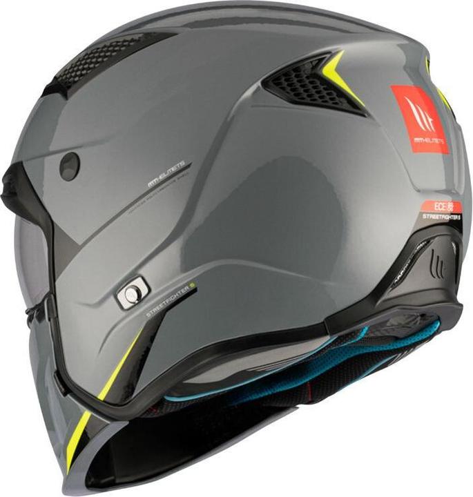 Immagine prodotto MT Helmets casco da motocross monoschermo convertibile con mentoniera rimovibile streetfighter sv uni (ece 22. (53 - 54 cm, M)