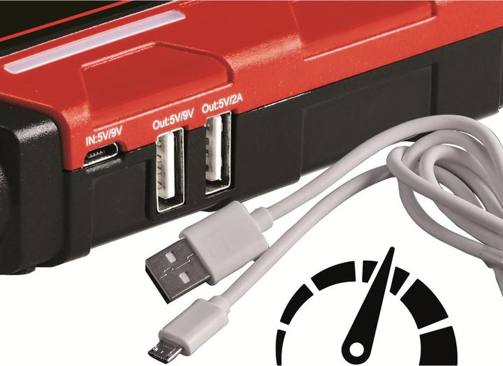 Actual product image Einhell JumpStart Power Bank 8 (400 A, 2500 mAh)