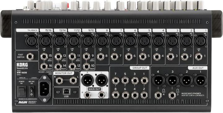 Produktbild Korg Mixer, Hybrid, 16 Kanäle, Natural Wood Seitenteile (Studio- und Livemixer)