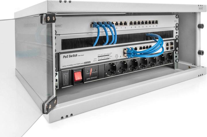 Actual product image Digitus Soho wall housing (4 RU, 19 inch rack)