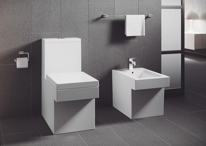 Actual product image Grohe Eurocube single lever bidet mixer