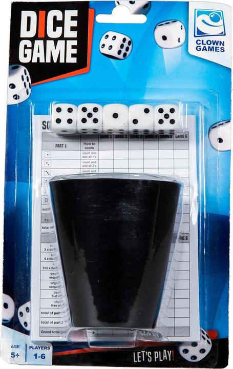 Image du produit Clown games Jeu de dés+bloc de points Blk. (Allemand)