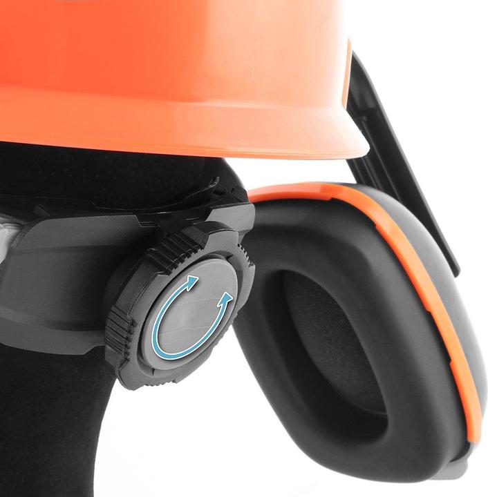 Actual product image Stahlwerk Forest helmet FH-100 ST with visor and hearing protection EN397 EN352 EN1731 (52 - 66 cm)