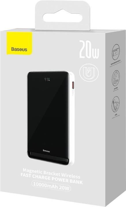 Productafbeelding Baseus Powerbank Magnetic 10000mAh 20W (wit) (10000 mAh, 20 W, 38.50 Wh)