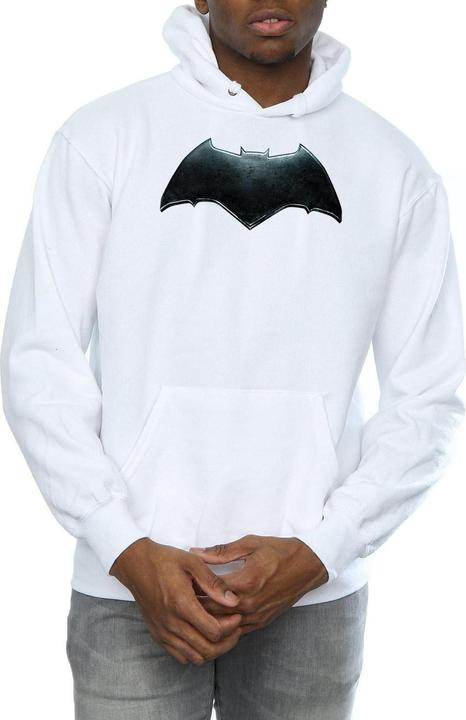 Actual product image Mens Justice League Movie Batman Emblem Hoodie (S)