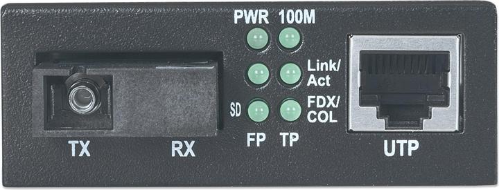Image du produit Intellinet 10/100Base-TX à 100Base-FX, SC, monomode, 12.4 mi., WDM RX1310/TX1550 (Convertisseur de médias)