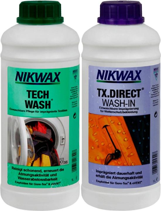 Produktbild Nikwax Set Tech Wash & TX.Direct Wash-In 2 x 1 l (10 Waschgänge, Flüssig)