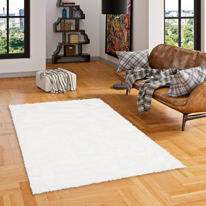Image du produit Pergamon Tapis de luxe en fourrure Super Soft Aspen Chiné (140 x 180 cm)