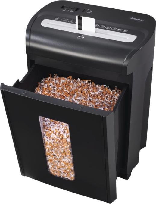 Produktbild Hama Premium M10 Aktenvernichter Mikrogeschnittene Zerkleinerung 22,5 cm 58 dB Schwarz (Microschnitt)