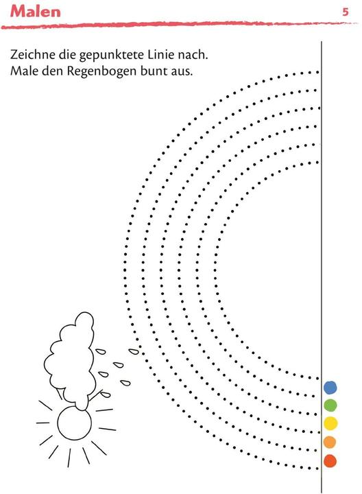 Produktbild Rätseln für Kita-Kinder: Mein bunter Kindergarten-Block: Malen, suchen, zuordnen (Deutsch, Hanna Sörensen, Carmen Eisendle, 2024)