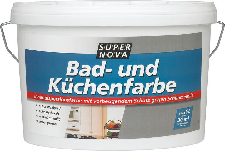Super Nova Bad- und Küchenfarbe (White, 5 l)