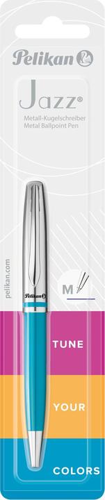 Produktbild Pelikan Kugelschreiber Jazz Classic Medium (M), Petrol (Blau, Silber, 1 x)