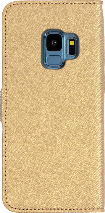 Actual product image Mobiparts Saffiano Wallet Case Samsung Galaxy S9 Gold (Samsung Galaxy S9+)