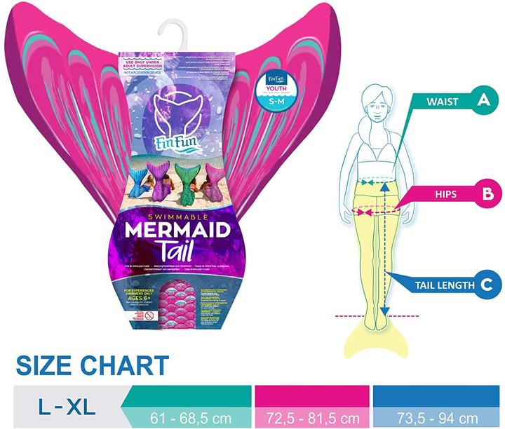 Productafbeelding Fin Fun Zeemeermin (L/XL)