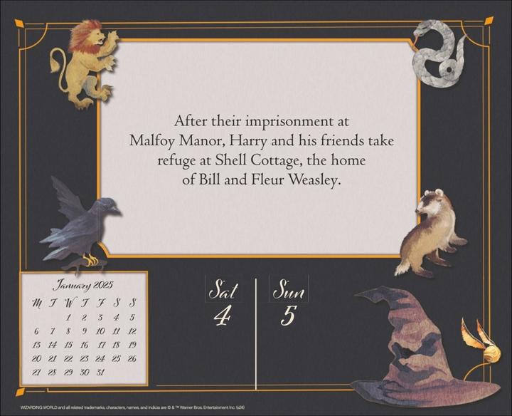 Immagine prodotto Heye Calendario giornaliero a strappo di Harry Potter 2025 (Inglese)