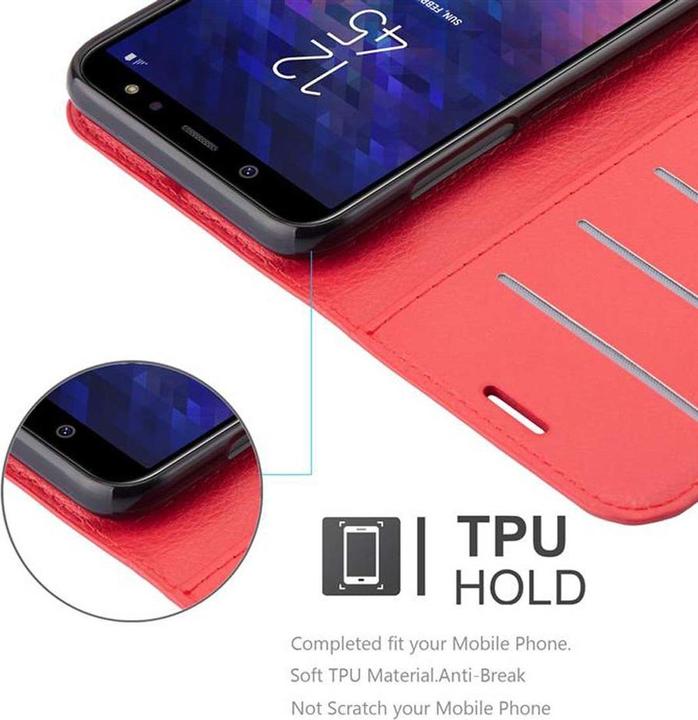 Actual product image Cadorabo Book with stand function cover (Samsung Galaxy J6 (2018))
