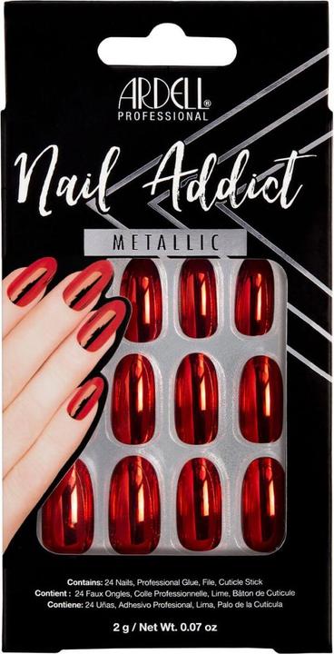 Ardell Nail Addict - Nail Addict Red Metallic (Metallic, Rot)